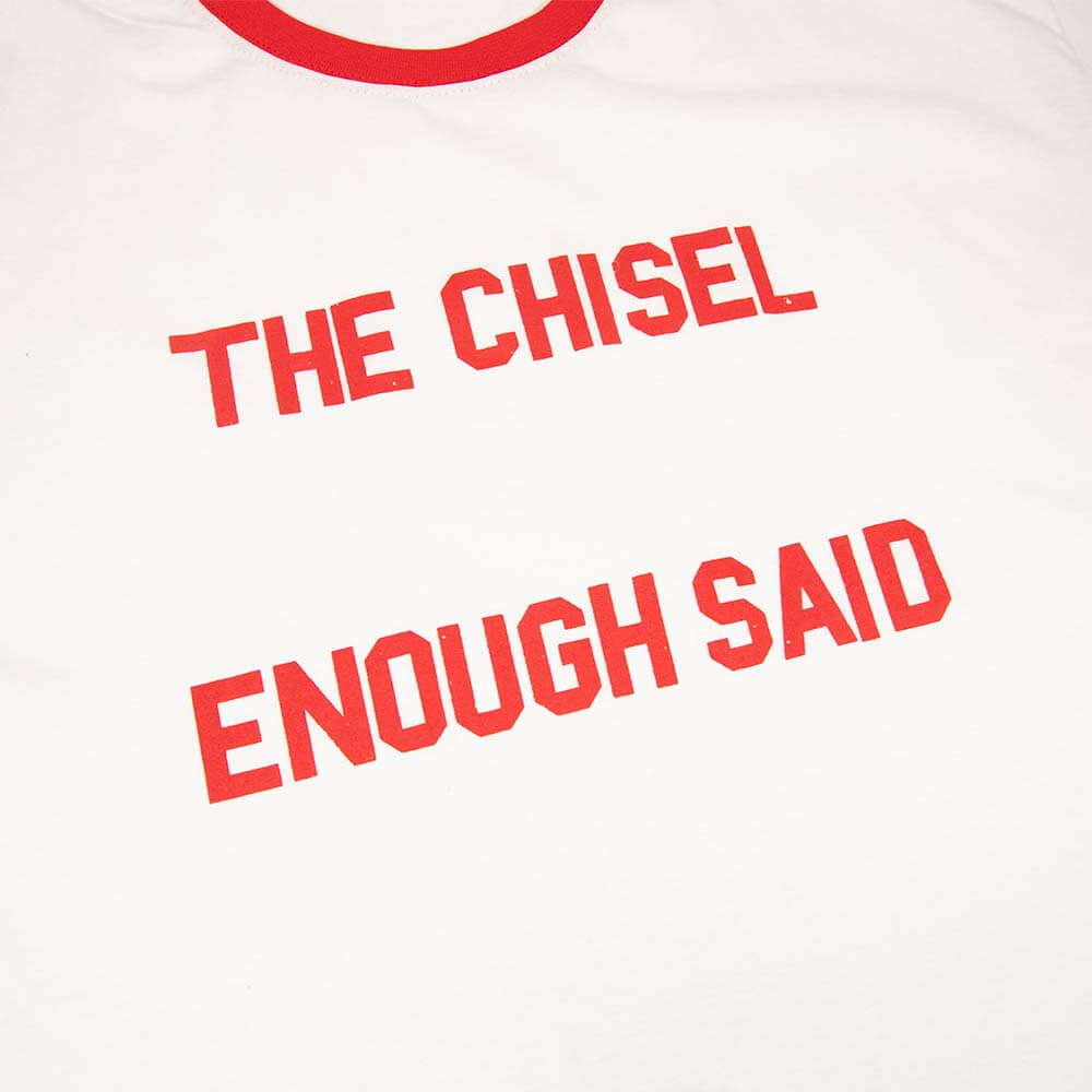 Enough Said Ringer Tee - Red/White