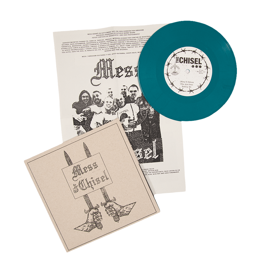 Mess x The Chisel 7" Vinyl - Aquamarine Blue